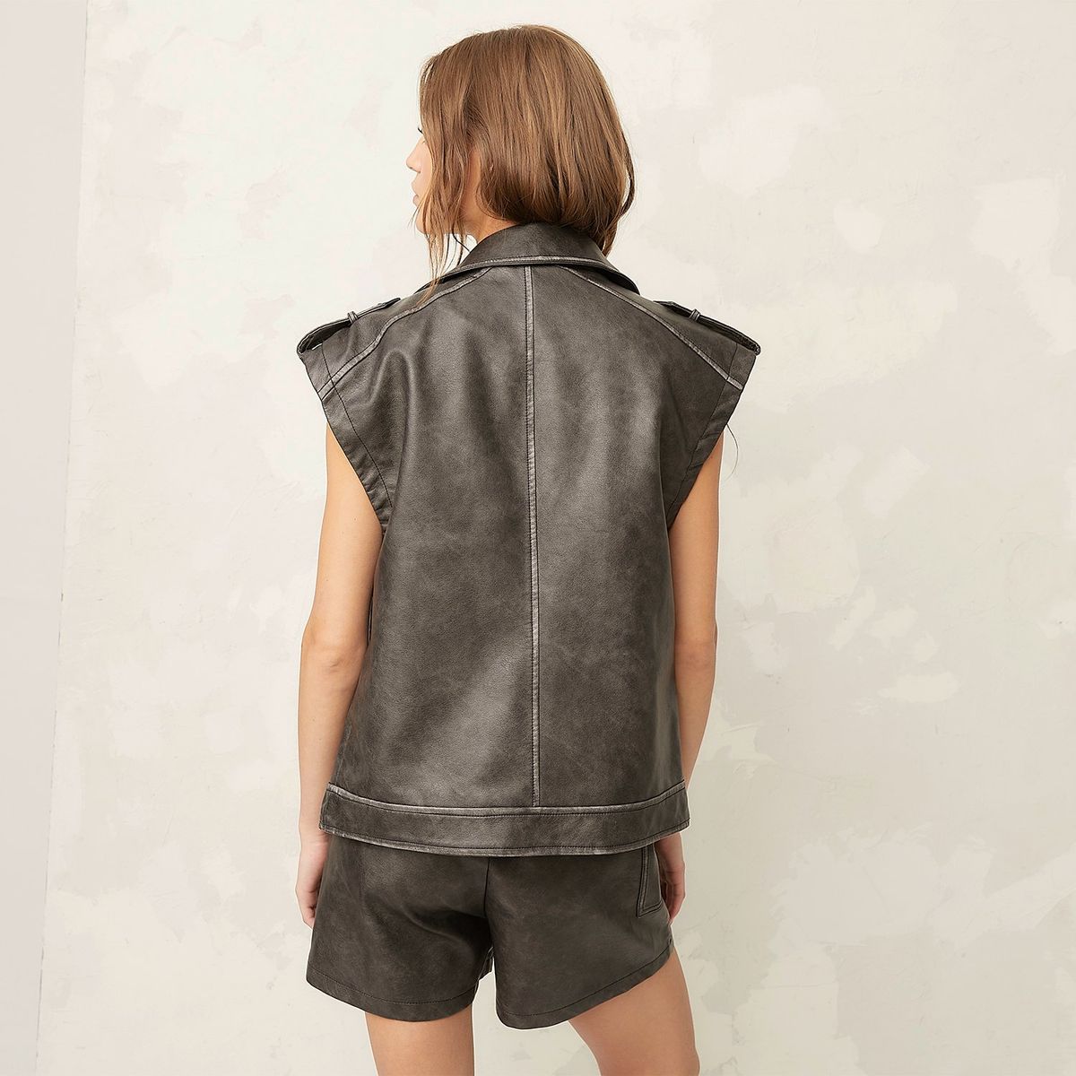 AMERICANINO - Chaqueta Americanino Mujer Sin Mangas Diseño Liso