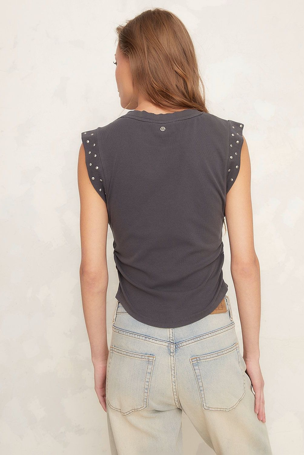 AMERICANINO - Polera Mujer Americanino Casual Algodón Con Tachas