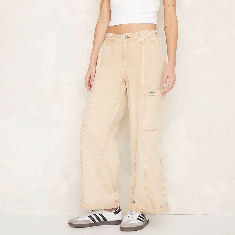 AMERICANINO - Jeans Baggy Tiro Medio Mujer Americanino