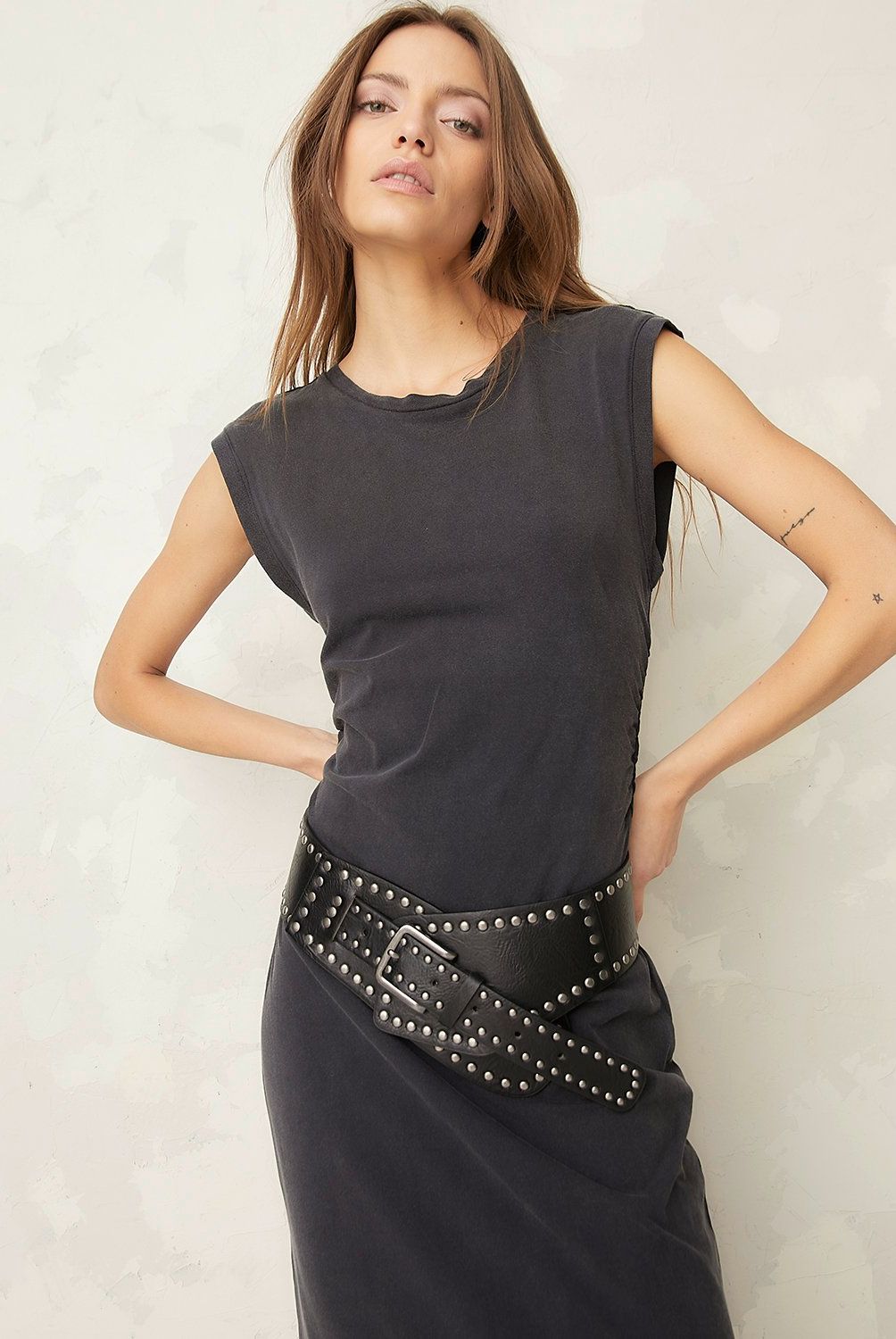 AMERICANINO - Vestido Americanino Mujer Midi Algodón Casual Sin Mangas