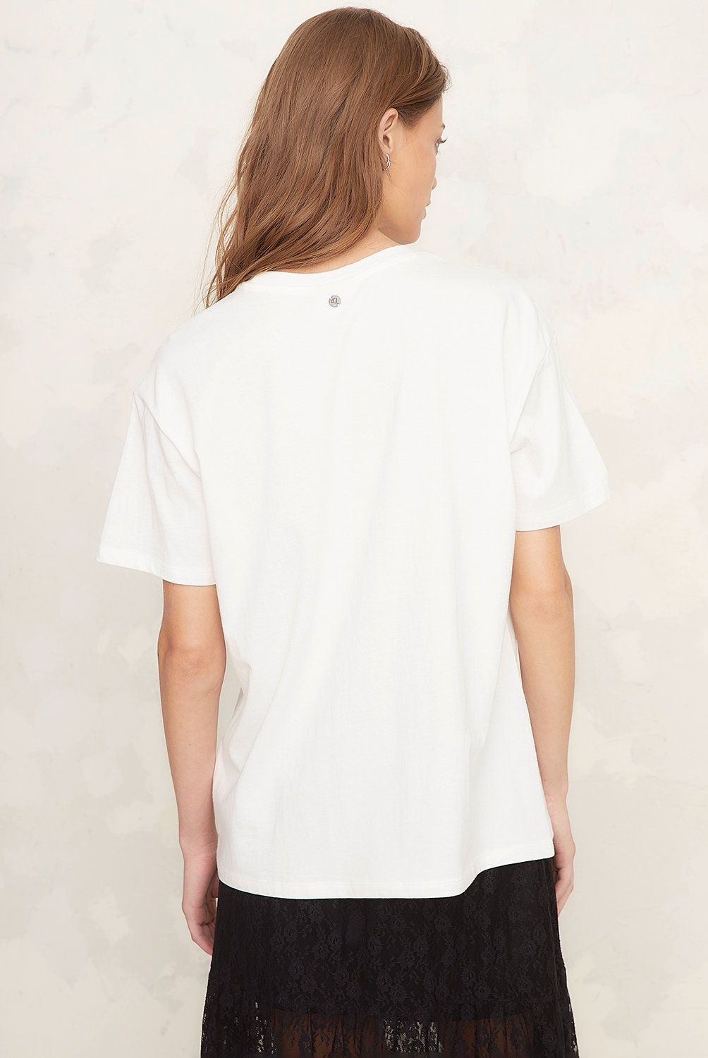 AMERICANINO - Polera Americanino Mujer Estampada Manga Corta Casual