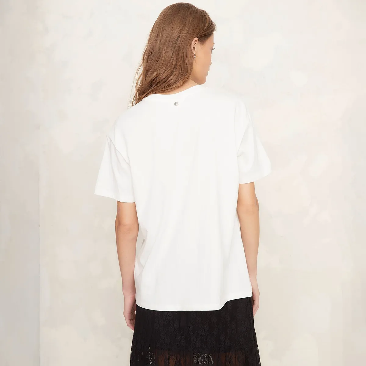 AMERICANINO - Polera Americanino Mujer Estampada Manga Corta Casual