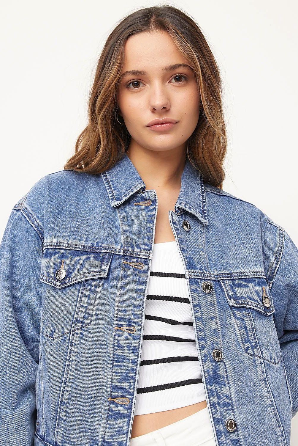 SYBILLA - Chaqueta Jeans Sybilla Mujer Regular Fit Diseño Liso