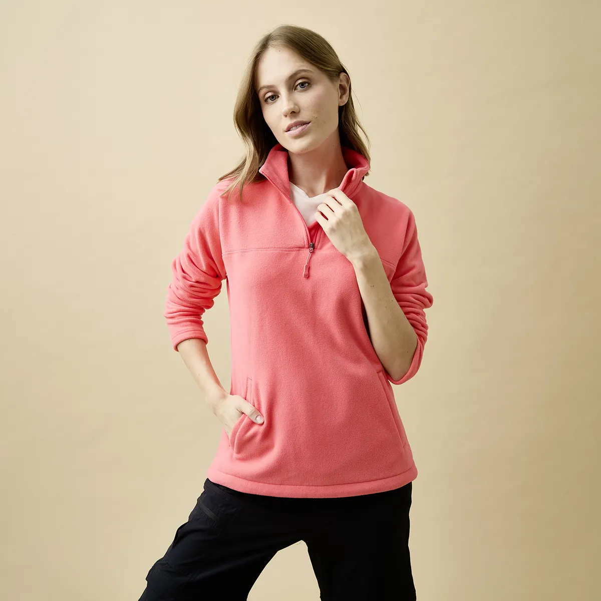 MOUNTAIN GEAR - Polar Deportivo Mountain Gear Manga Larga Mujer Con Cremallera