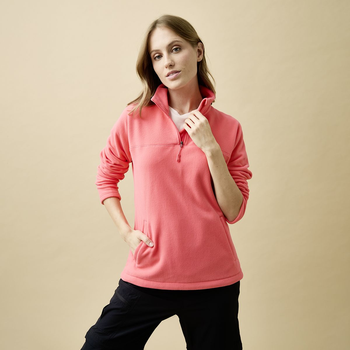 MOUNTAIN GEAR - Polar Deportivo Mountain Gear Manga Larga Mujer Con Cremallera