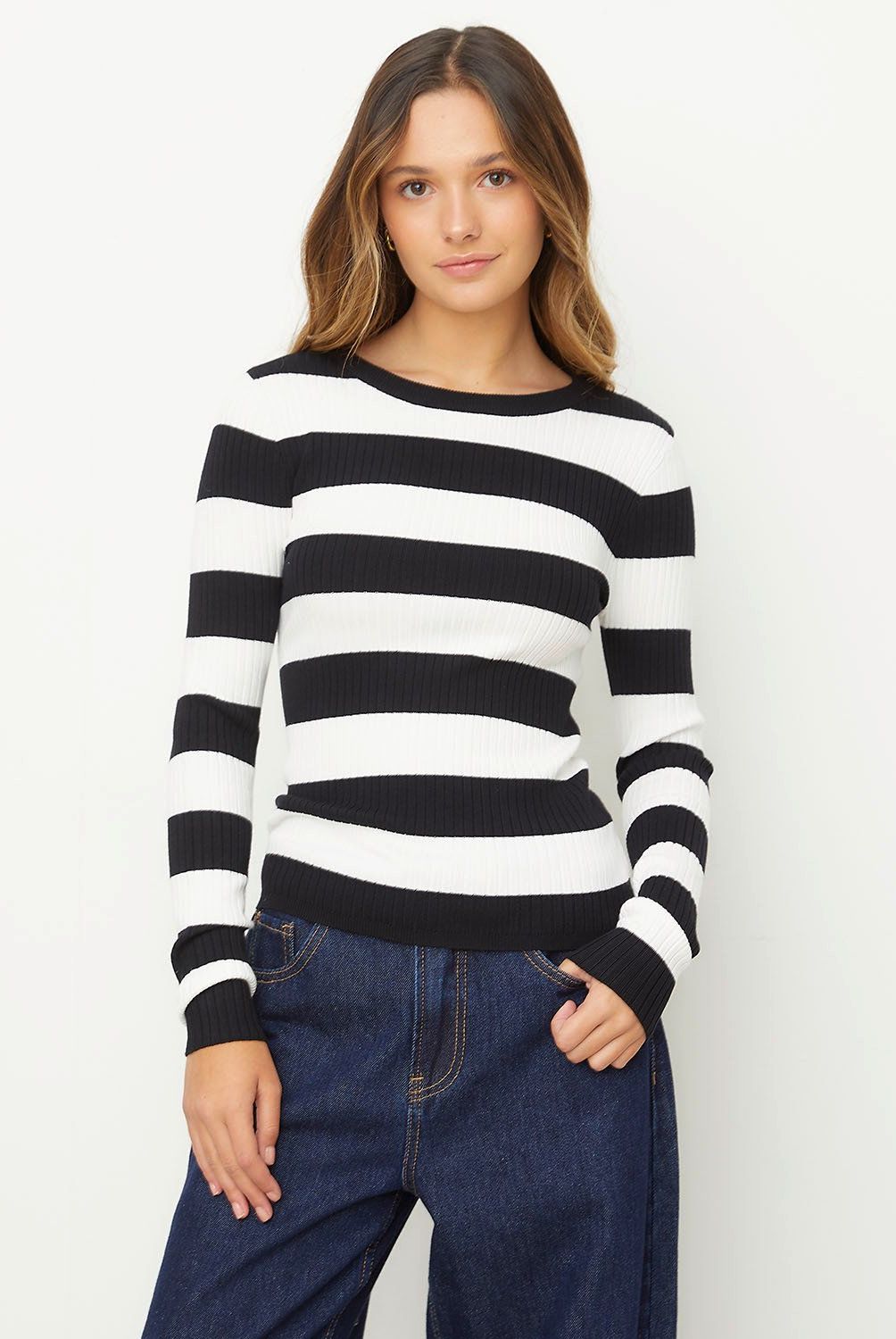 SYBILLA - Sweater Acanalado Mujer Sybilla