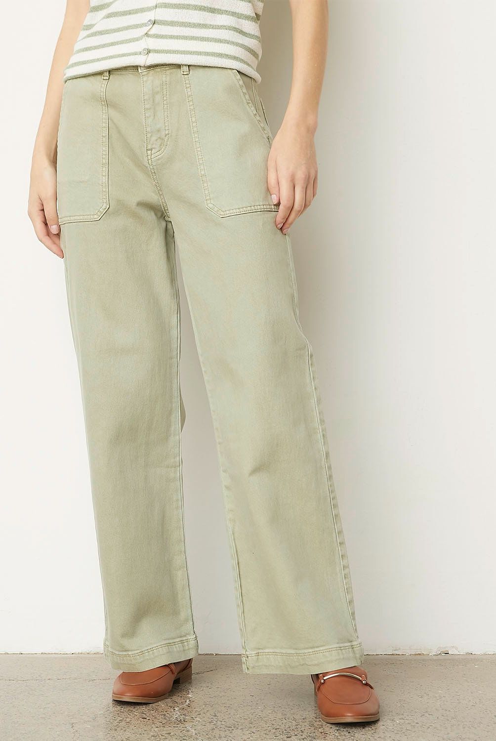 APOLOGY - Jeans Apology Tiro Medio Mujer Estilo Casual Denim