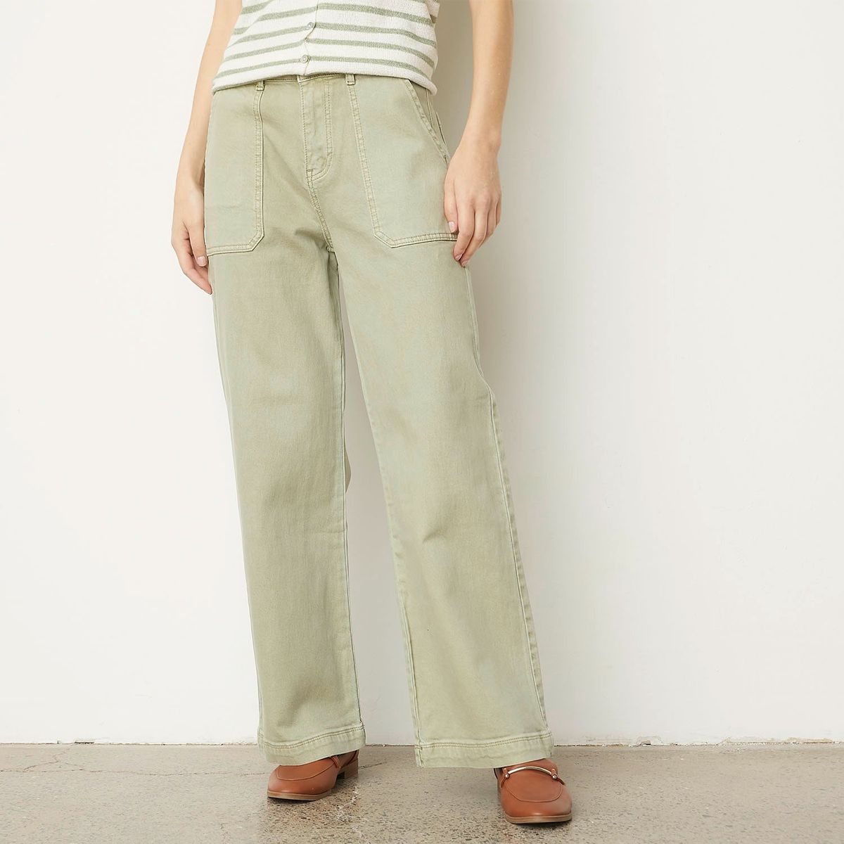 APOLOGY - Jeans Apology Tiro Medio Mujer Estilo Casual Denim