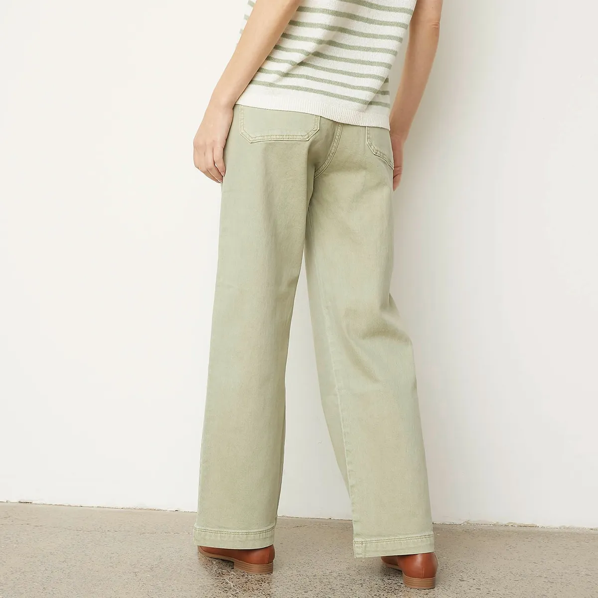 APOLOGY - Jeans Apology Tiro Medio Mujer Estilo Casual Denim