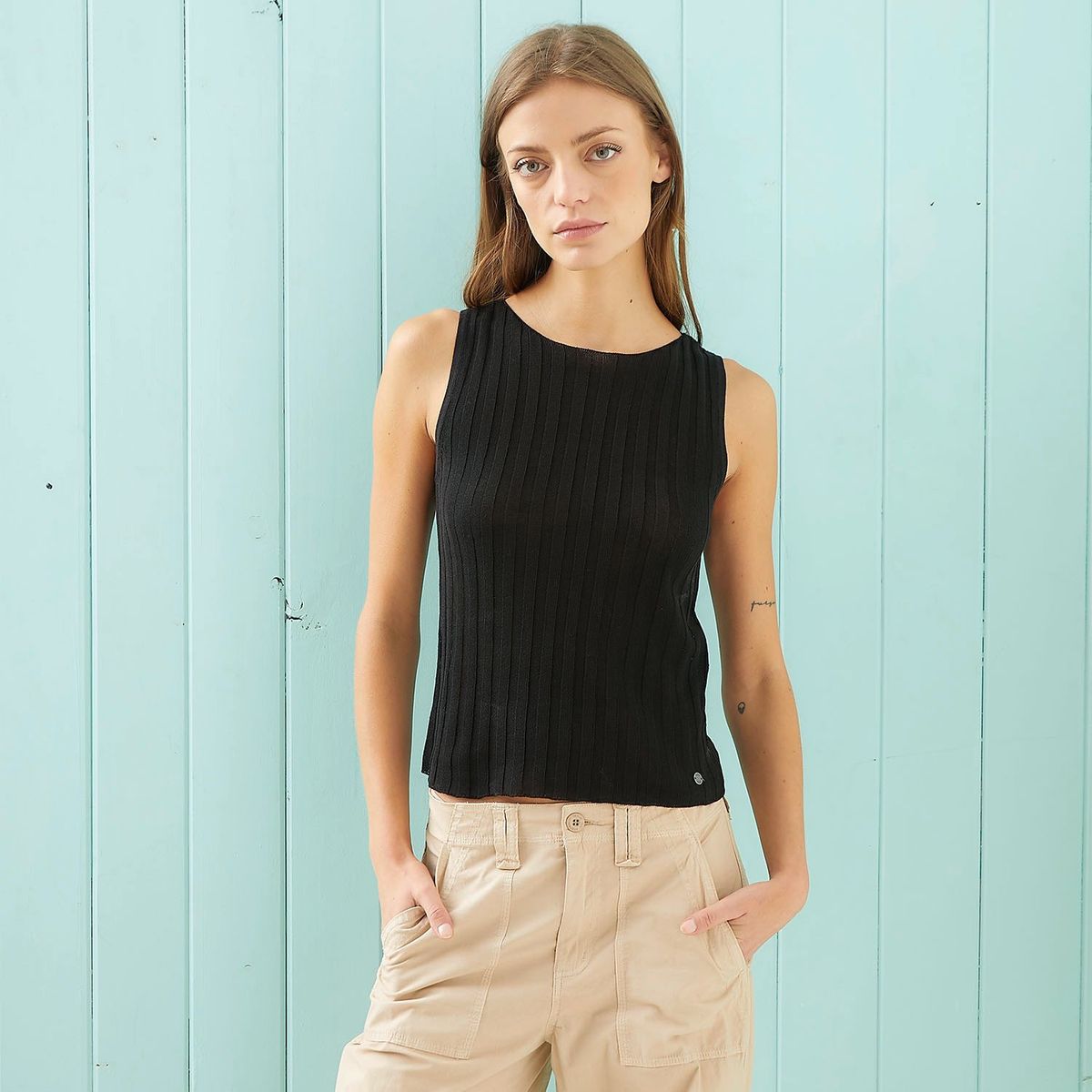 DOO AUSTRALIA - Polera Doo Australia Sin Mangas Algodón Mujer