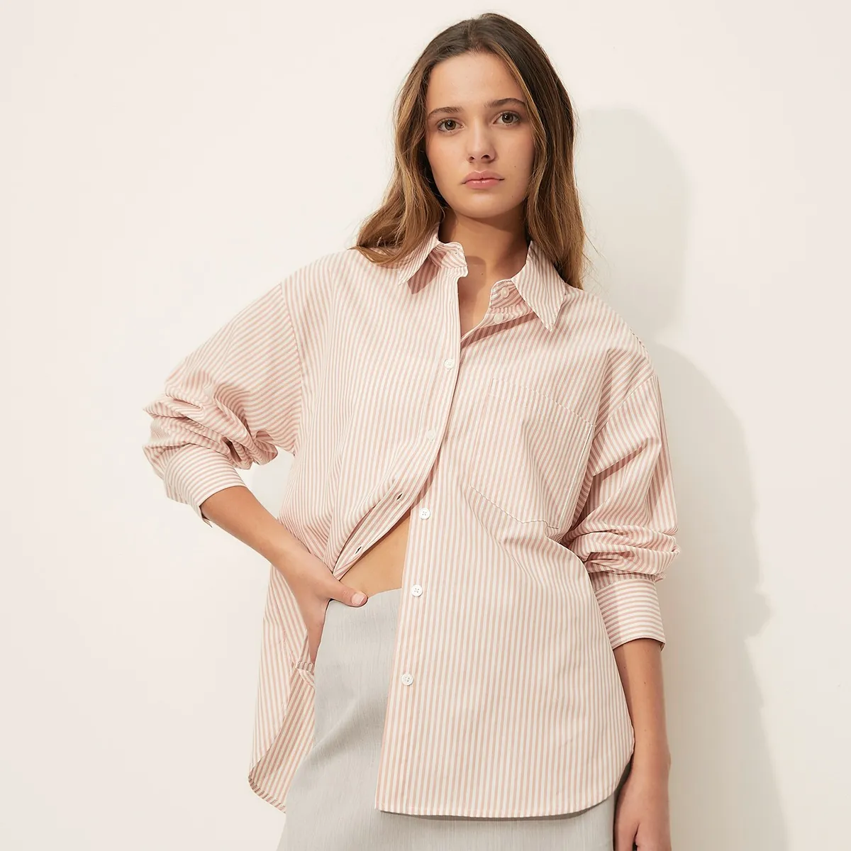 SYBILLA - Blusa Casual Mujer Sybilla Manga Larga Rayas