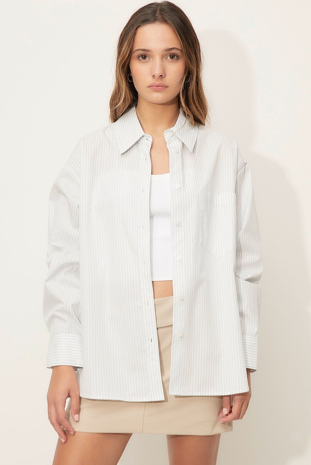 SYBILLA - Blusa Casual Mujer Sybilla Manga Larga Rayas