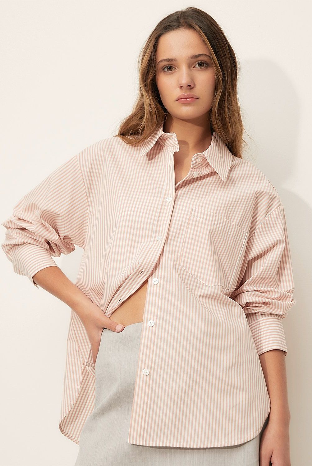 SYBILLA - Blusa Casual Mujer Sybilla Manga Larga Rayas
