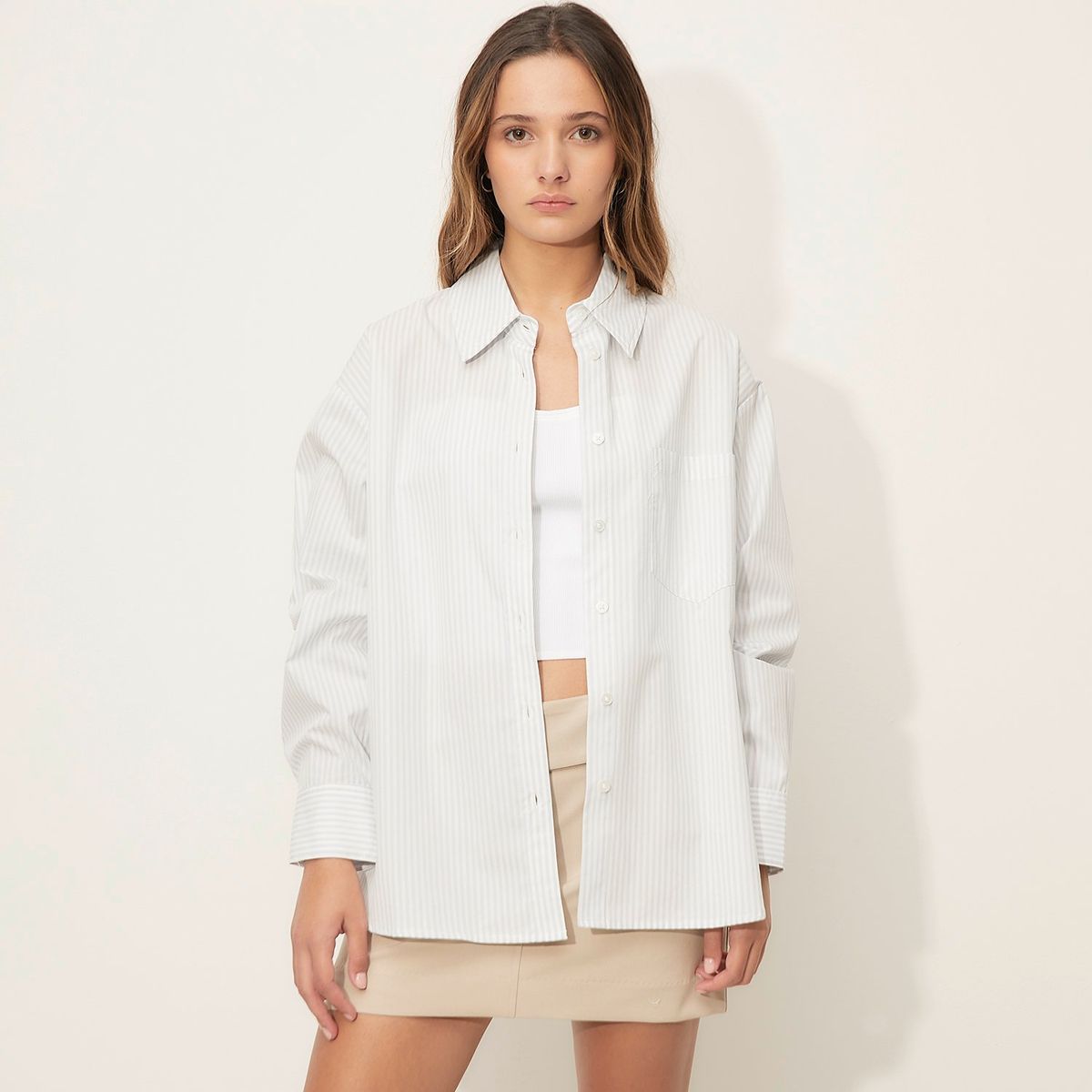 SYBILLA - Blusa Casual Mujer Sybilla Manga Larga Rayas