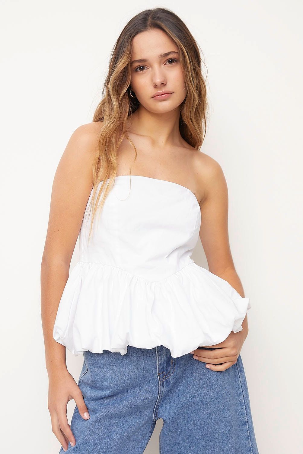 SYBILLA - Blusa Sybilla Mujer Sin Mangas Casual Bandeau