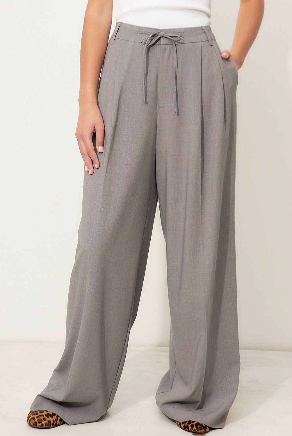 SYBILLA - Pantalón Sybilla Wide Leg Tiro Medio Mujer