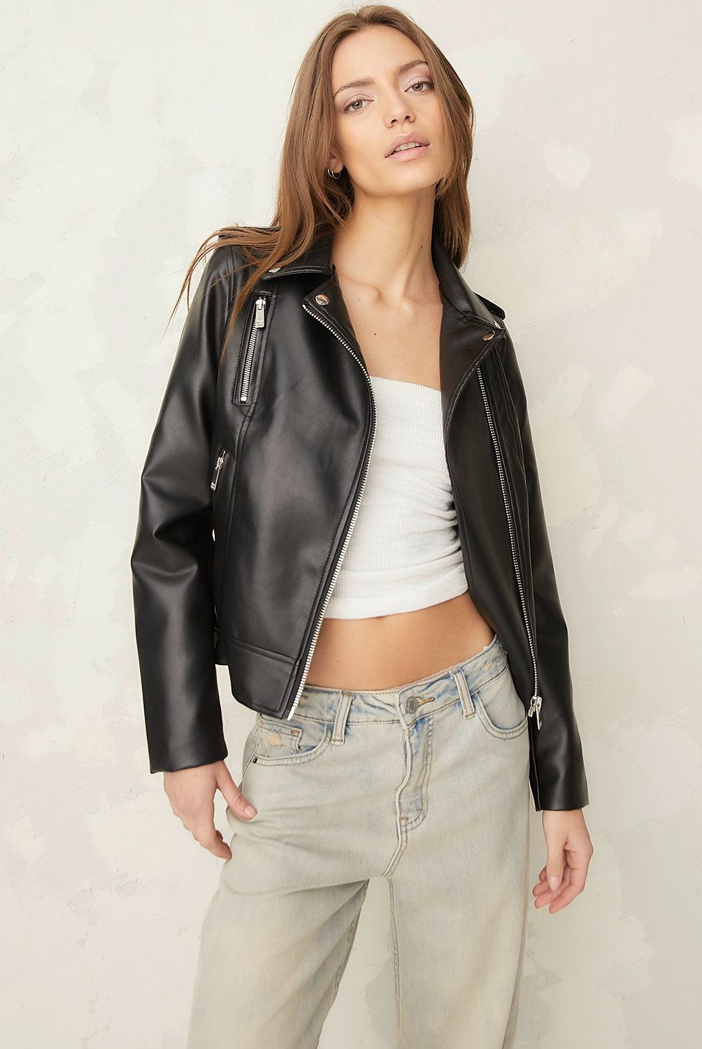 AMERICANINO - Chaqueta Biker Americanino Mujer Manga Larga