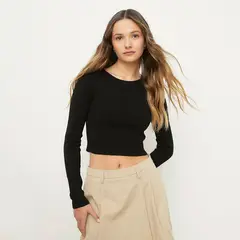 SYBILLA - Sweater Rayas Manga Larga Mujer Viscosa