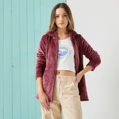 DOO AUSTRALIA - Polerón Polar Mujer Manga Larga Con Gorro