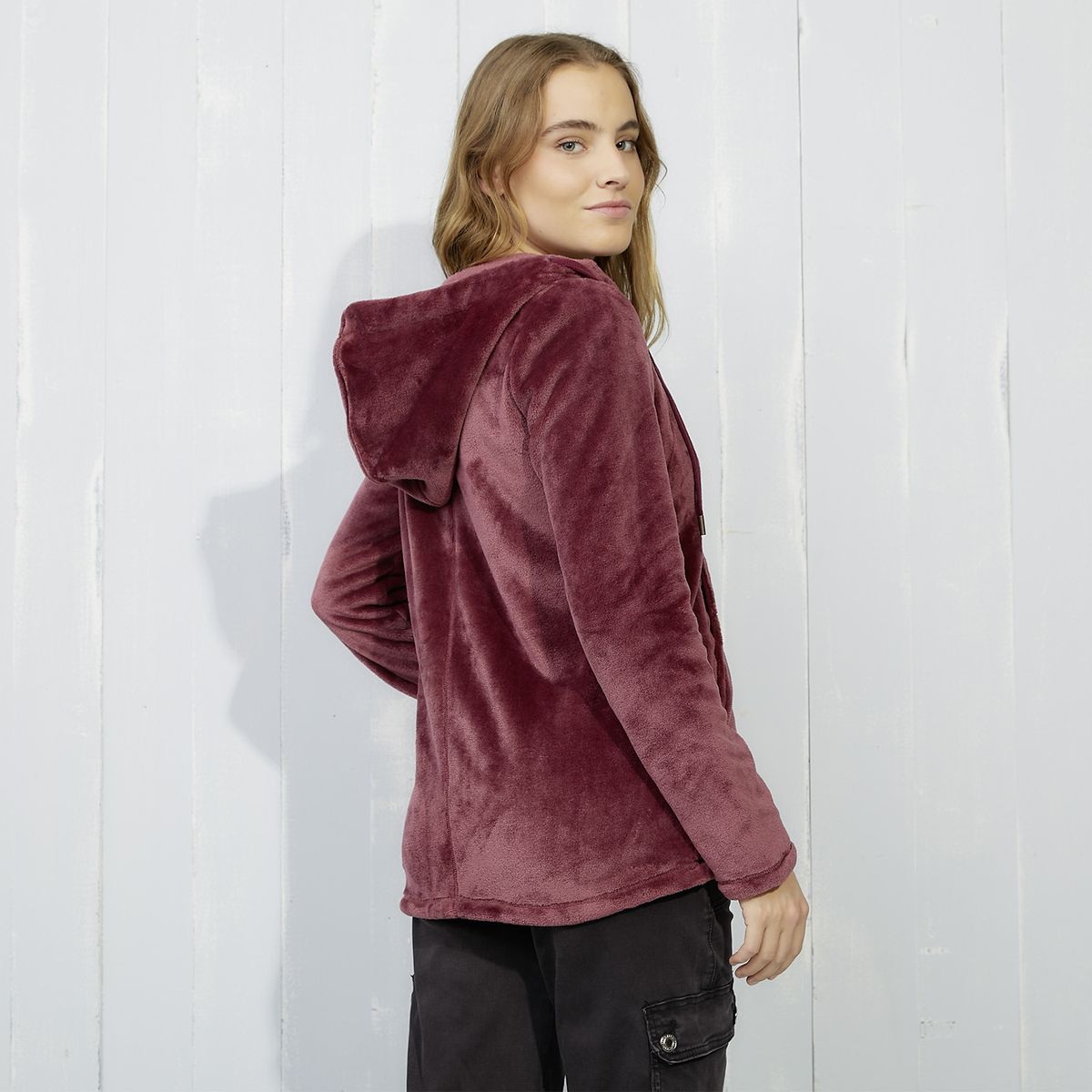 DOO AUSTRALIA - Polerón Polar Mujer Doo Australia Manga Larga Con Gorro