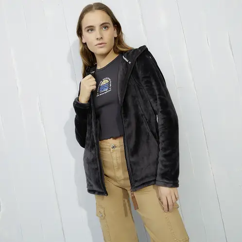 DOO AUSTRALIA - Polerón Polar Mujer Manga Larga Con Gorro
