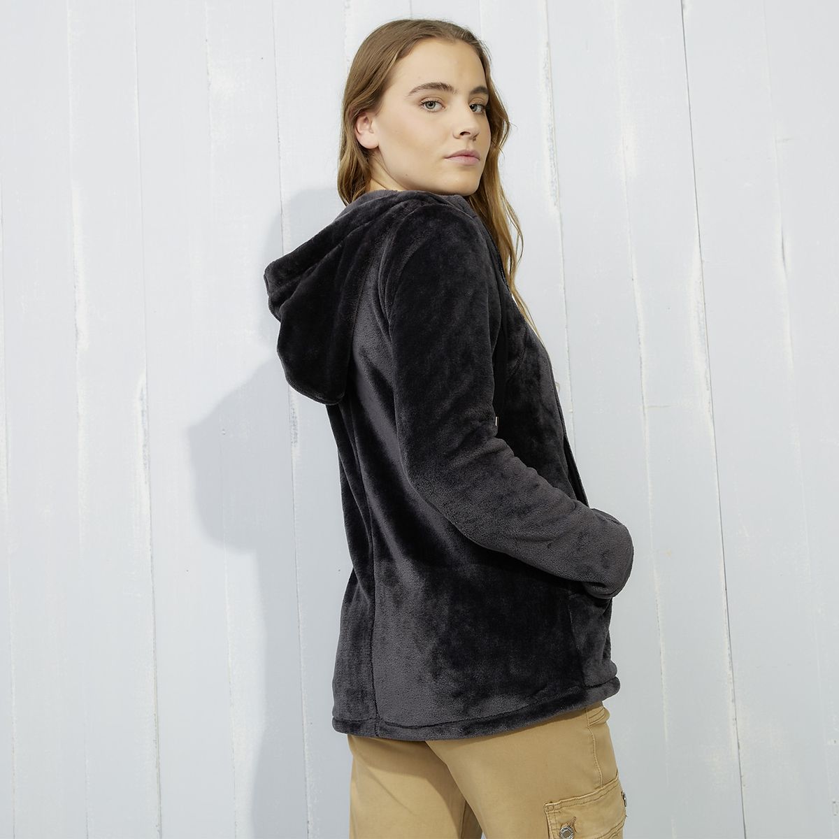 DOO AUSTRALIA - Polerón Polar Mujer Doo Australia Manga Larga Con Gorro