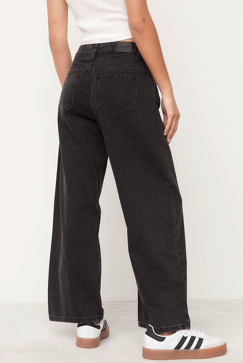 SYBILLA - Jeans Baloon Tiro Medio Mujer Sybilla