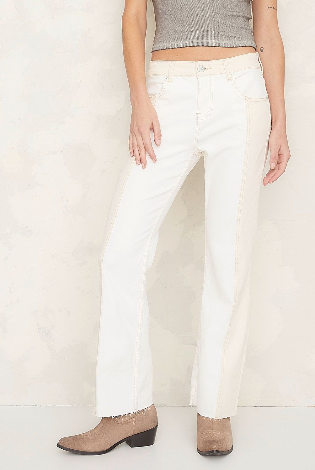 AMERICANINO - Jeans Straight Tiro Medio Mujer Americanino