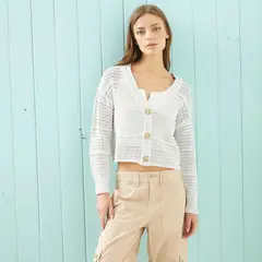 DOO AUSTRALIA - Sweater Jaspeado Manga Larga Mujer