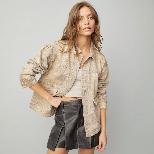 AMERICANINO - Chaqueta Americanino Diseño Liso Manga Larga Mujer