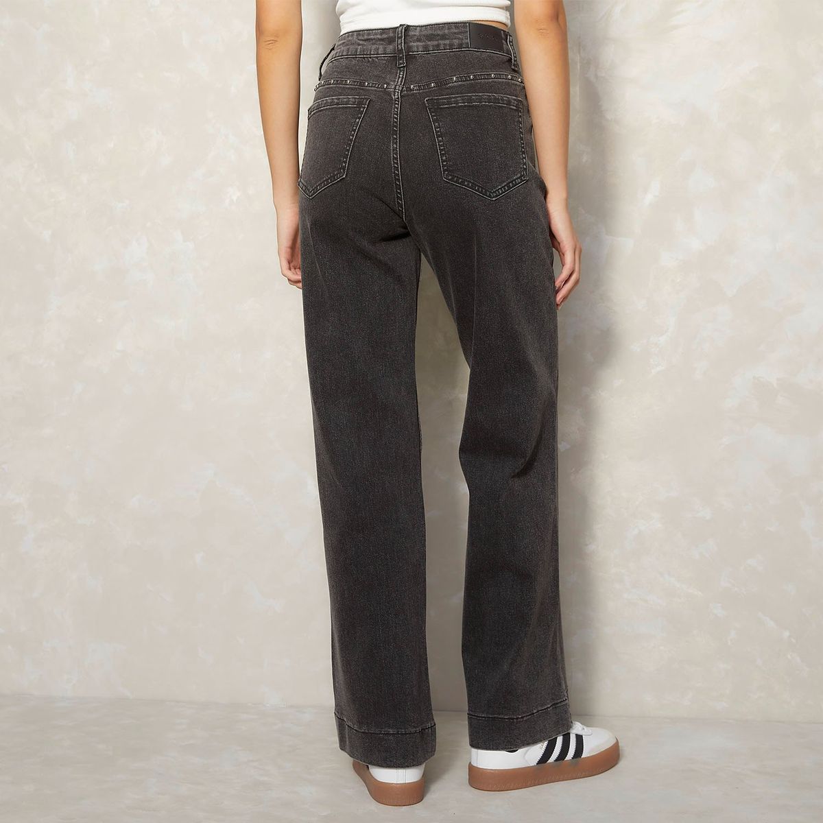 SYBILLA - Jeans Sybilla Mujer Denim Wide Leg Tiro Medio