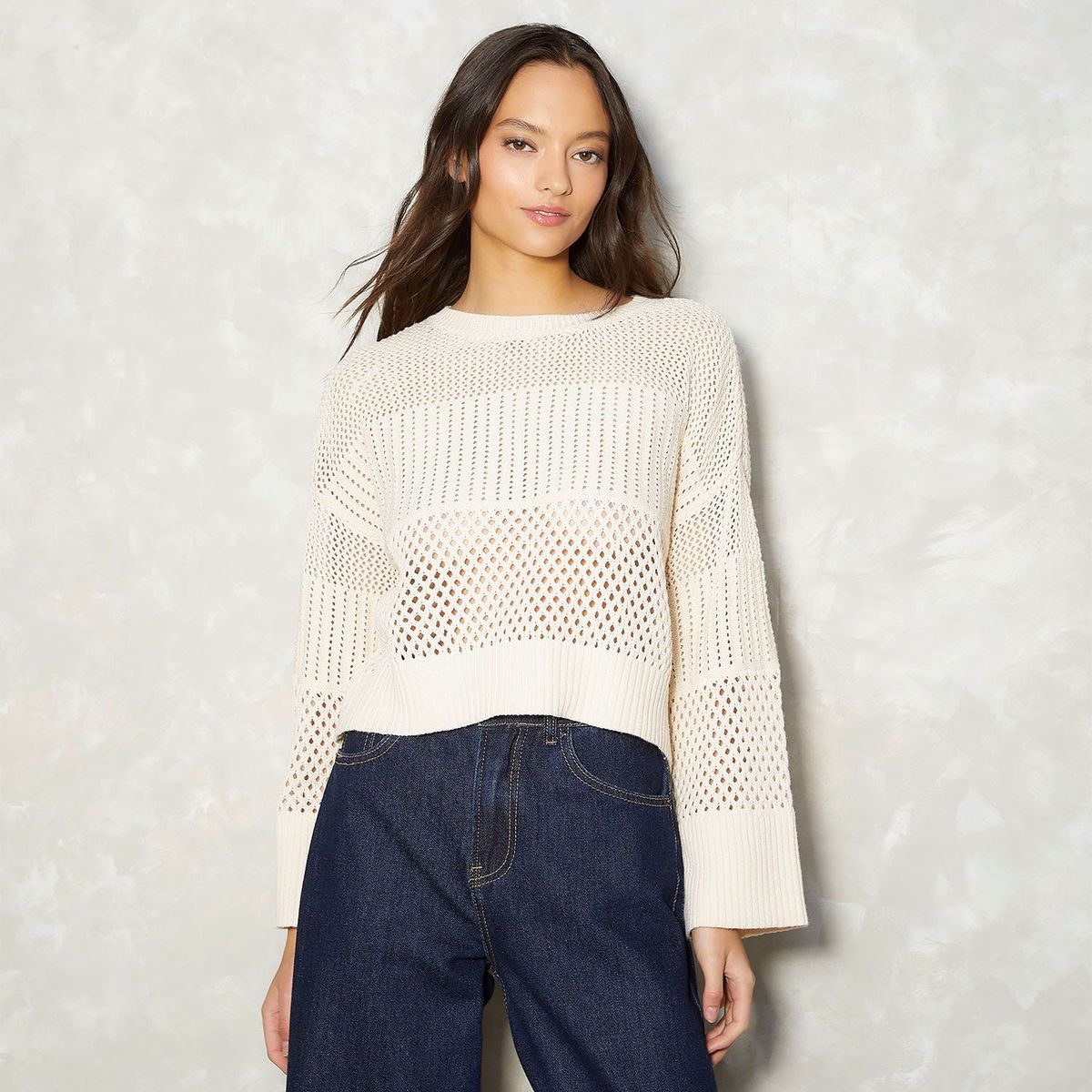 SYBILLA - Sweater Sybilla Mujer Regular Fit Tejido Calado