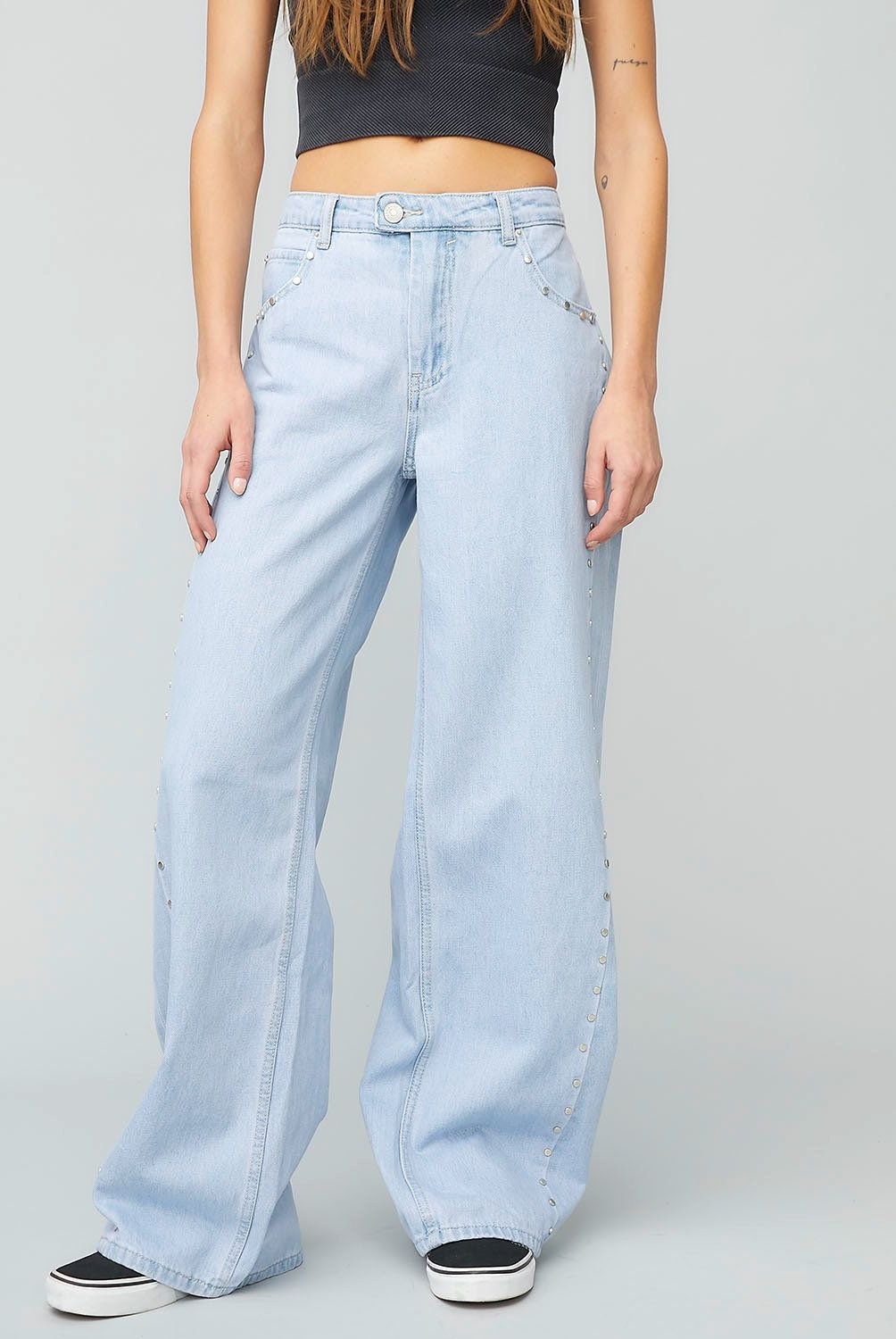 AMERICANINO - Jeans Wide Leg Tiro Medio Mujer Americanino