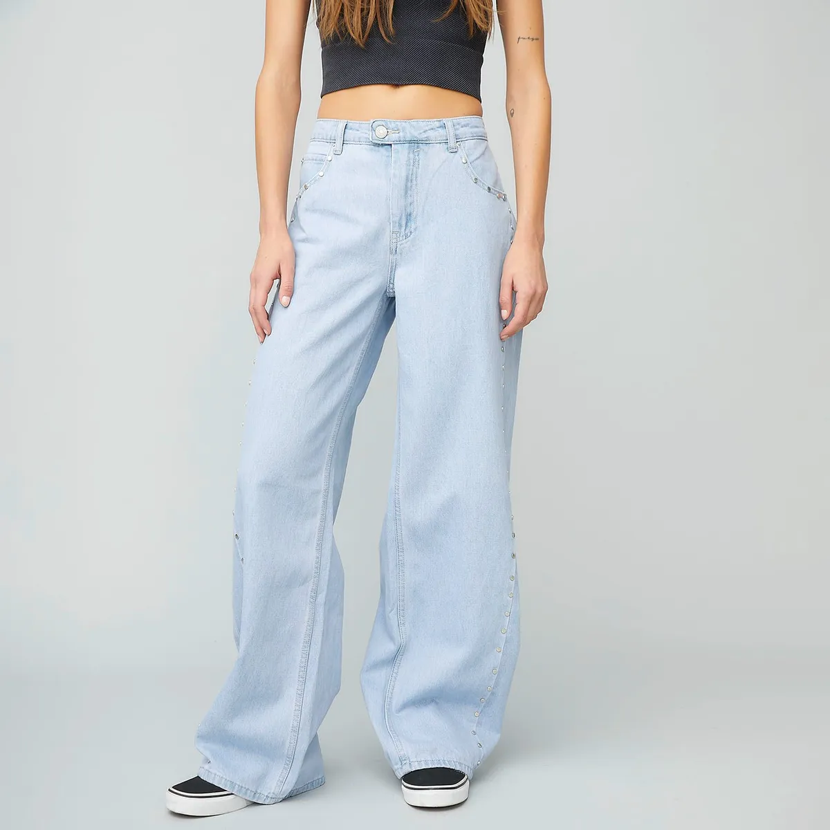 AMERICANINO - Jeans Americanino Mujer Wide Leg Denim Tiro Medio