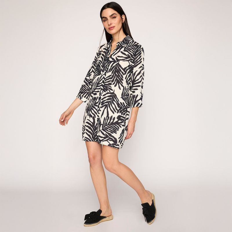 UNIVERSITY CLUB - Vestido Mini Mujer University Club Viscosa Algodón Animal Print