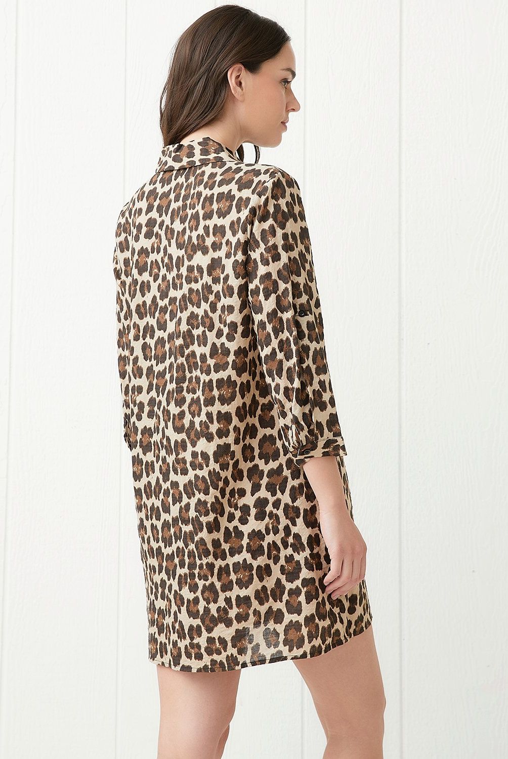 UNIVERSITY CLUB - Vestido Mini Mujer University Club Viscosa Algodón Animal Print
