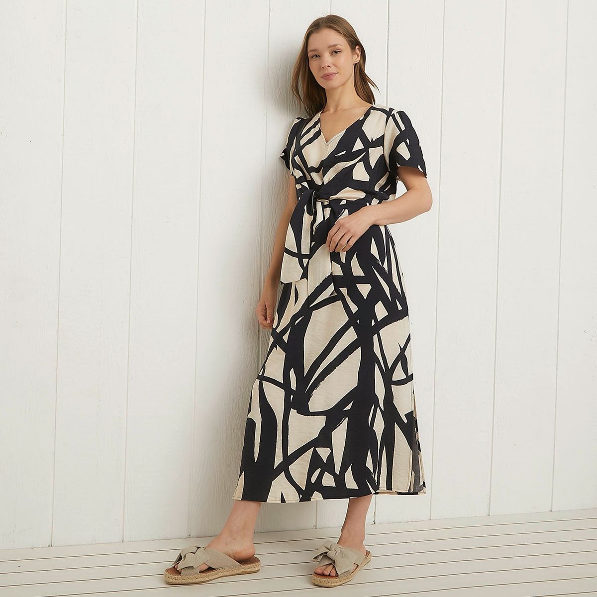 UNIVERSITY CLUB - Vestido Maxi University Club Viscosa Estampado Mujer