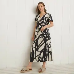 UNIVERSITY CLUB - Vestido Maxi Viscosa Estampado Mujer