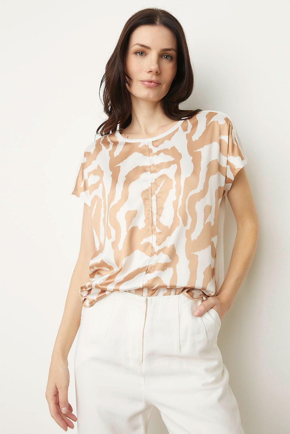 APOLOGY - Blusa Apology Mujer Casual Estampada Manga Corta