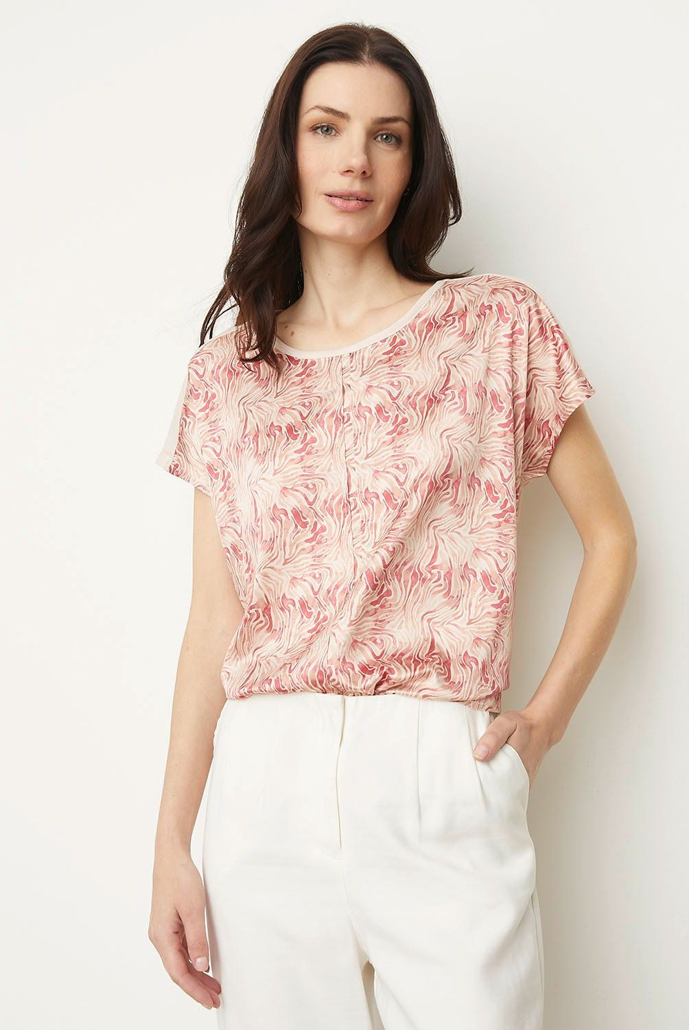 APOLOGY - Blusa Apology Mujer Casual Estampada Manga Corta
