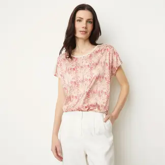 APOLOGY - Blusa Mujer Casual Estampada Manga Corta