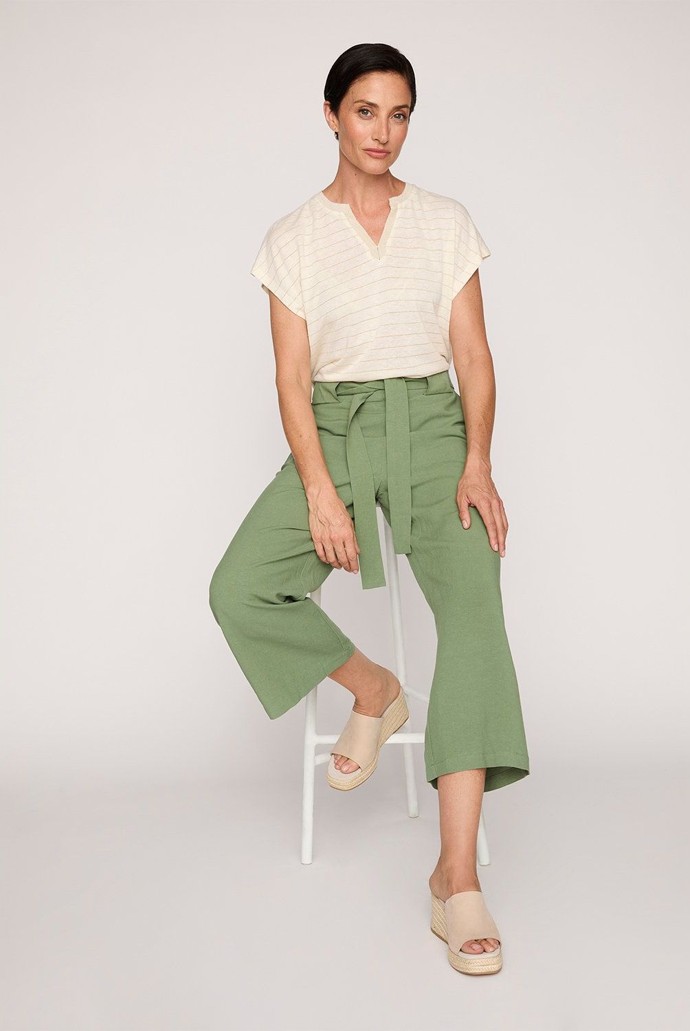 APOLOGY - Pantalón Apology Mujer Tiro Medio Casual Azul Marino