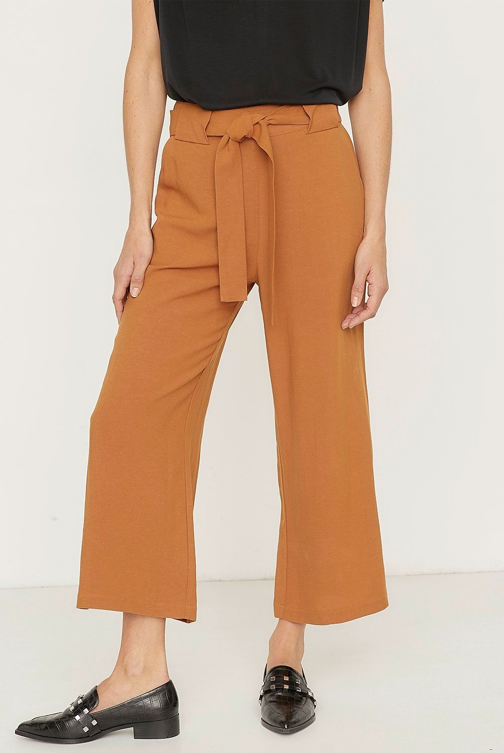 APOLOGY - Pantalón Apology Mujer Wide Leg Tiro Medio Casual