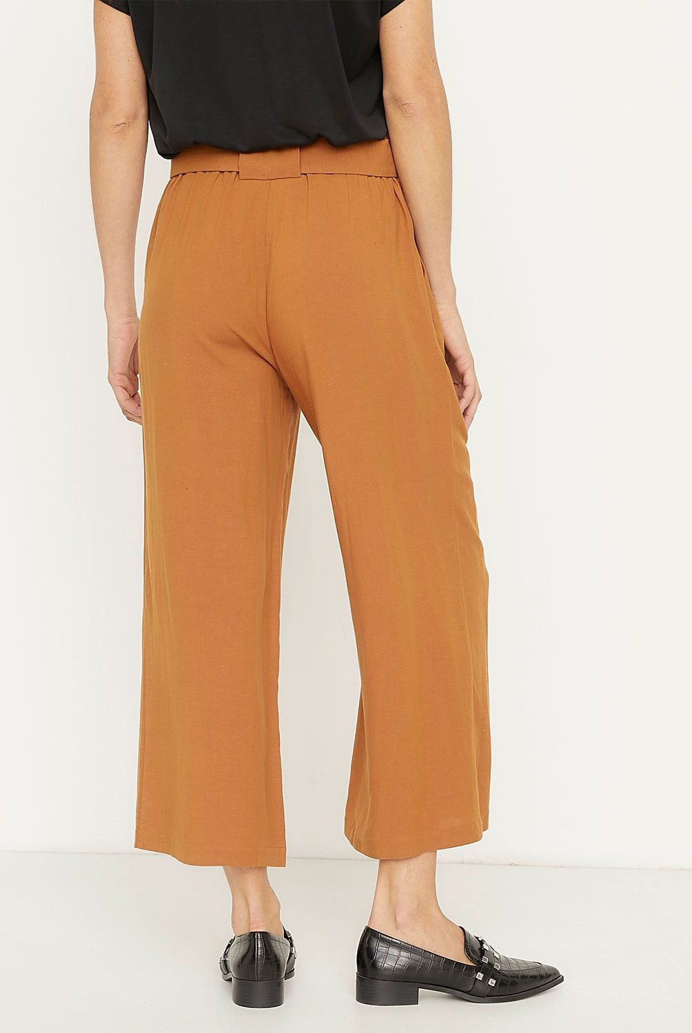 APOLOGY - Pantalón Apology Mujer Wide Leg Tiro Medio Casual