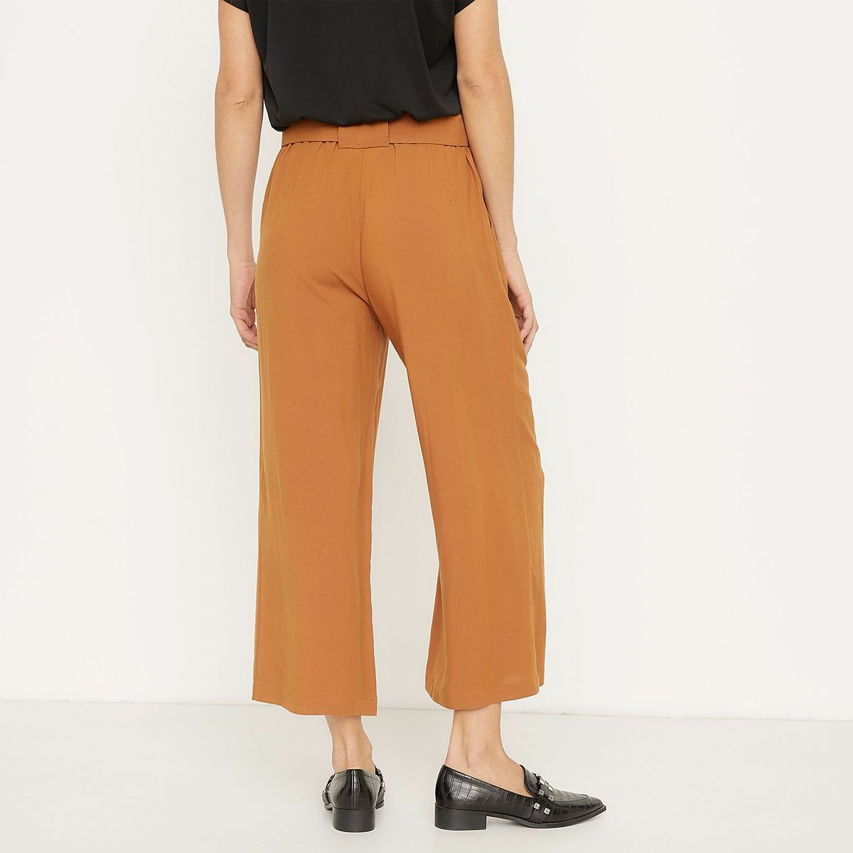 APOLOGY - Pantalón Apology Mujer Wide Leg Tiro Medio Casual