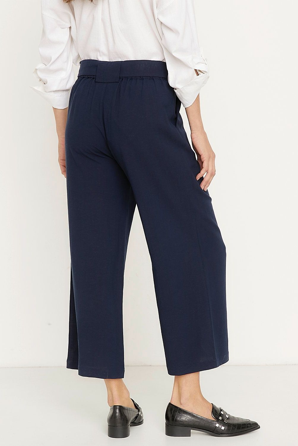 APOLOGY - Pantalón Apology Mujer Wide Leg Tiro Medio Casual