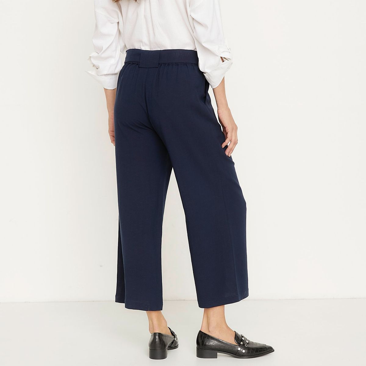 APOLOGY - Pantalón Apology Mujer Wide Leg Tiro Medio Casual