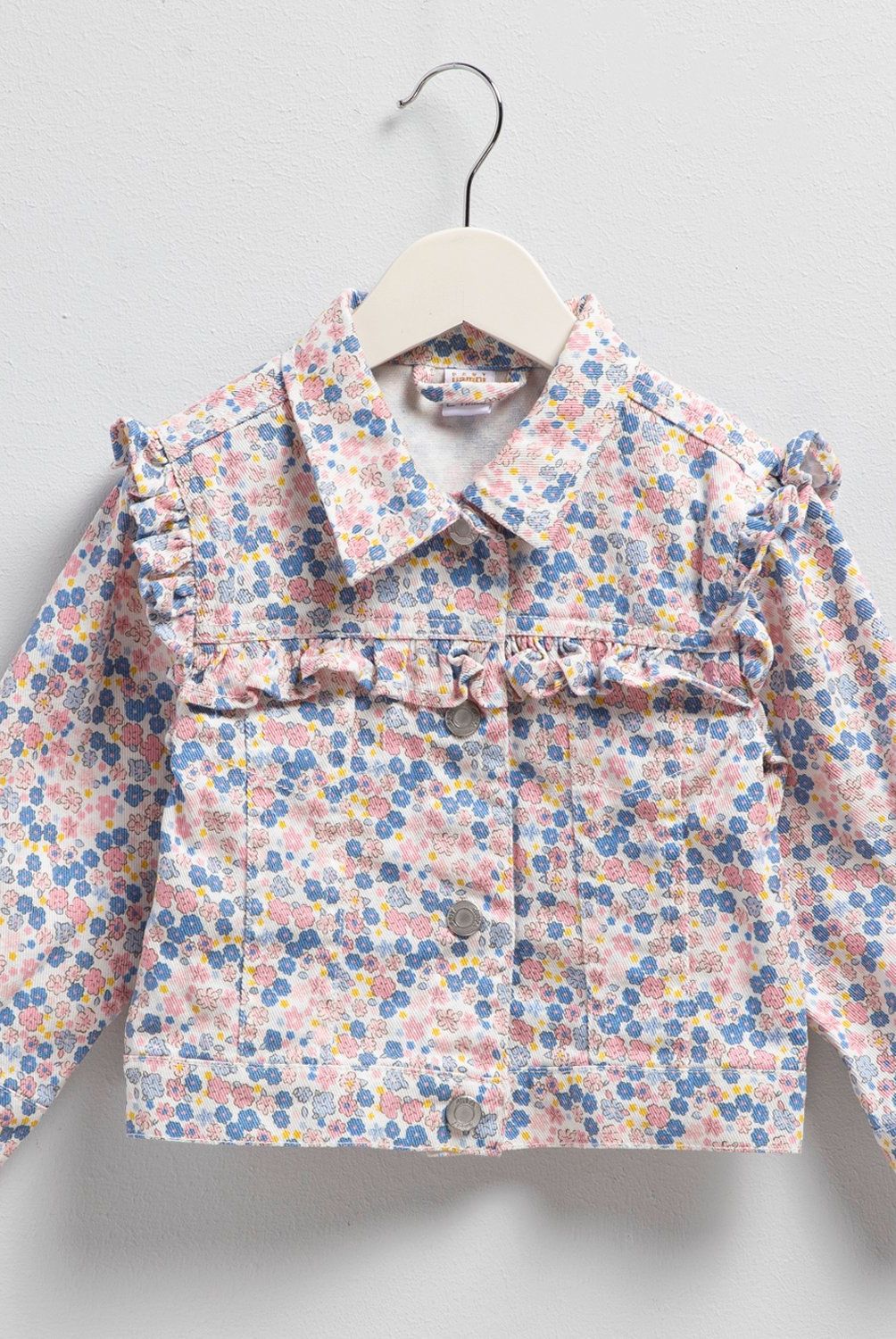 YAMP - Chaqueta Yamp Casual Algodón Diseño Floral Bebé Niña
