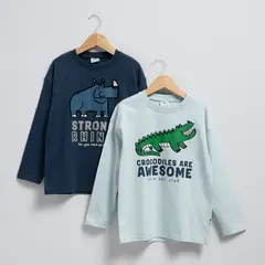 YAMP - Pack 2 Poleras Algodón Niño