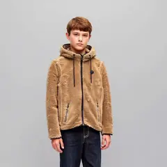 FEDERATION - Polerón Peludo Niño con Gorro